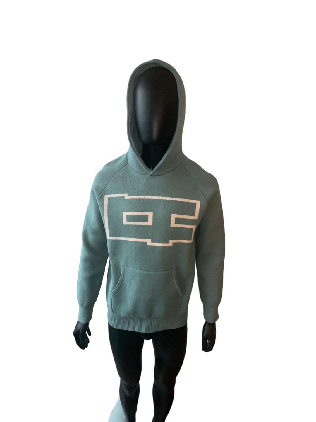 Aqua Green Big Logo Hoodie