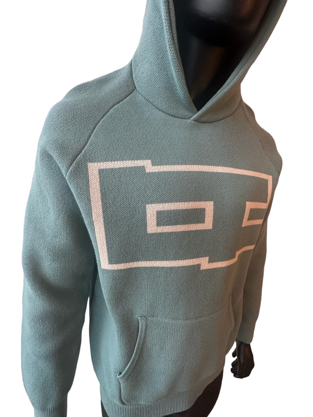 Aqua Green Big Logo Hoodie