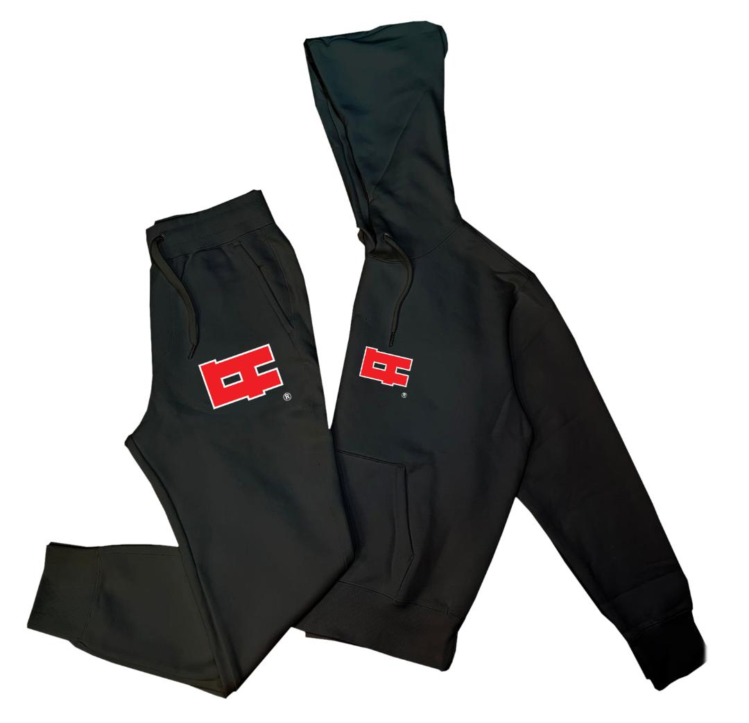 Black Not your Average Sweatsuit Red Logo