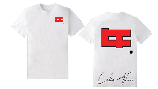 White Big Red Logo T-Shirt